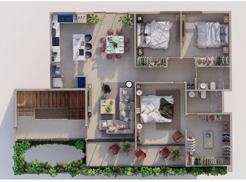  Apartamento en venta en Los Alamos, Santiago - foto 3
