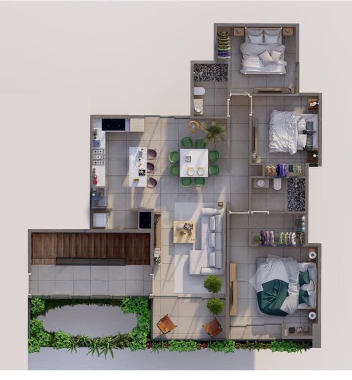  Apartamento en venta en Los Alamos, Santiago - foto 4