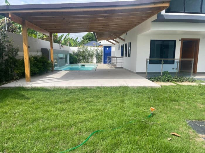 VENTA DE CASA 2 NIVELES CON PISCINA EN  PUÑAL SANTIAGO - foto 4