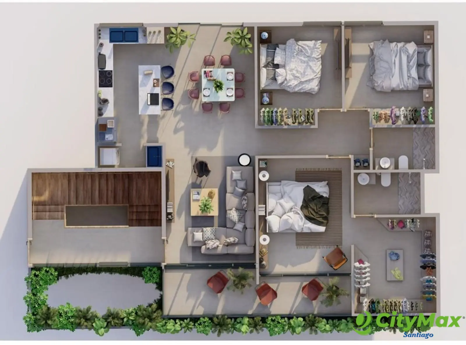  Apartamento en venta en Los Alamos, Santiago - foto 3