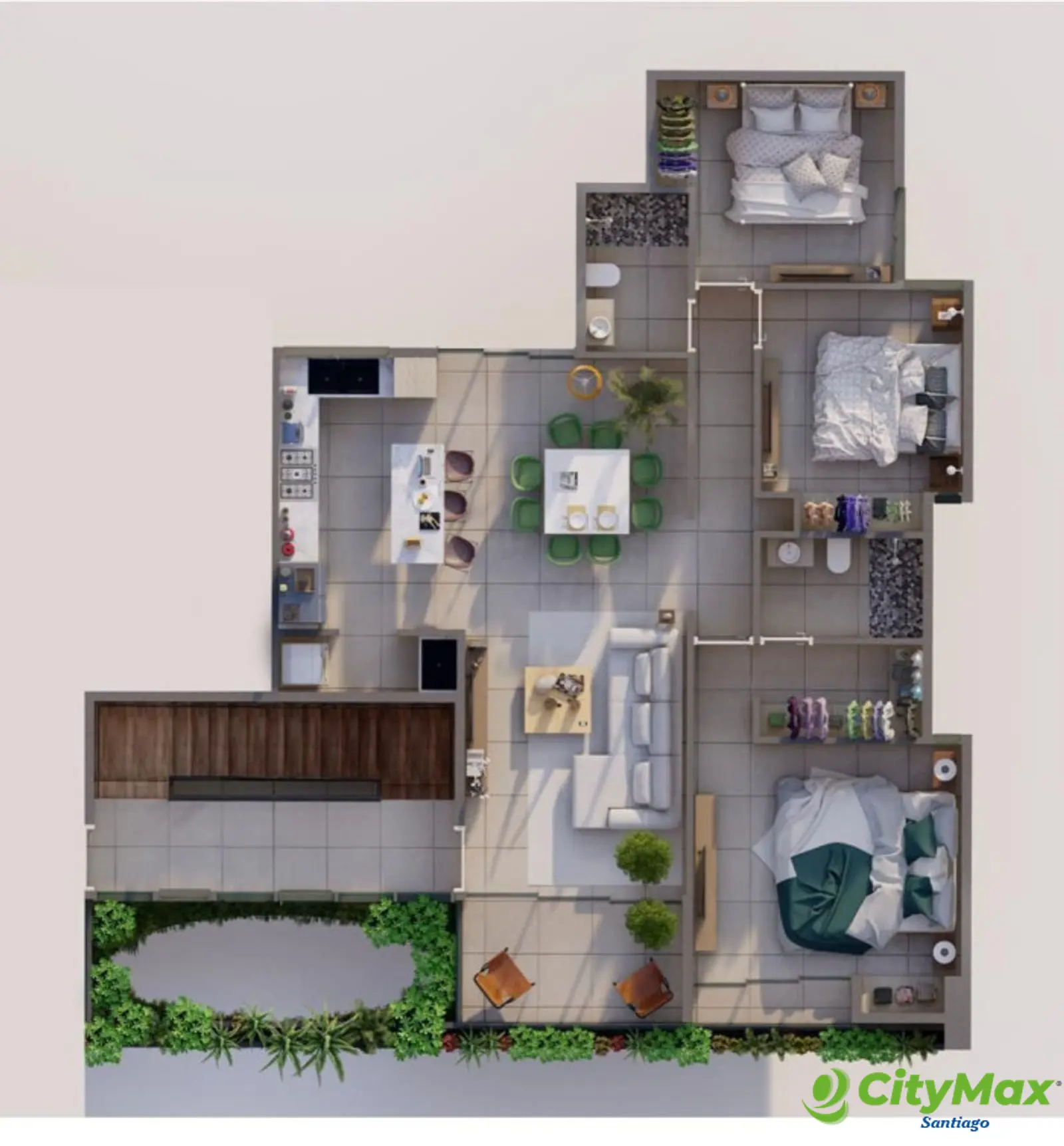  Apartamento en venta en Los Alamos, Santiago - foto 4